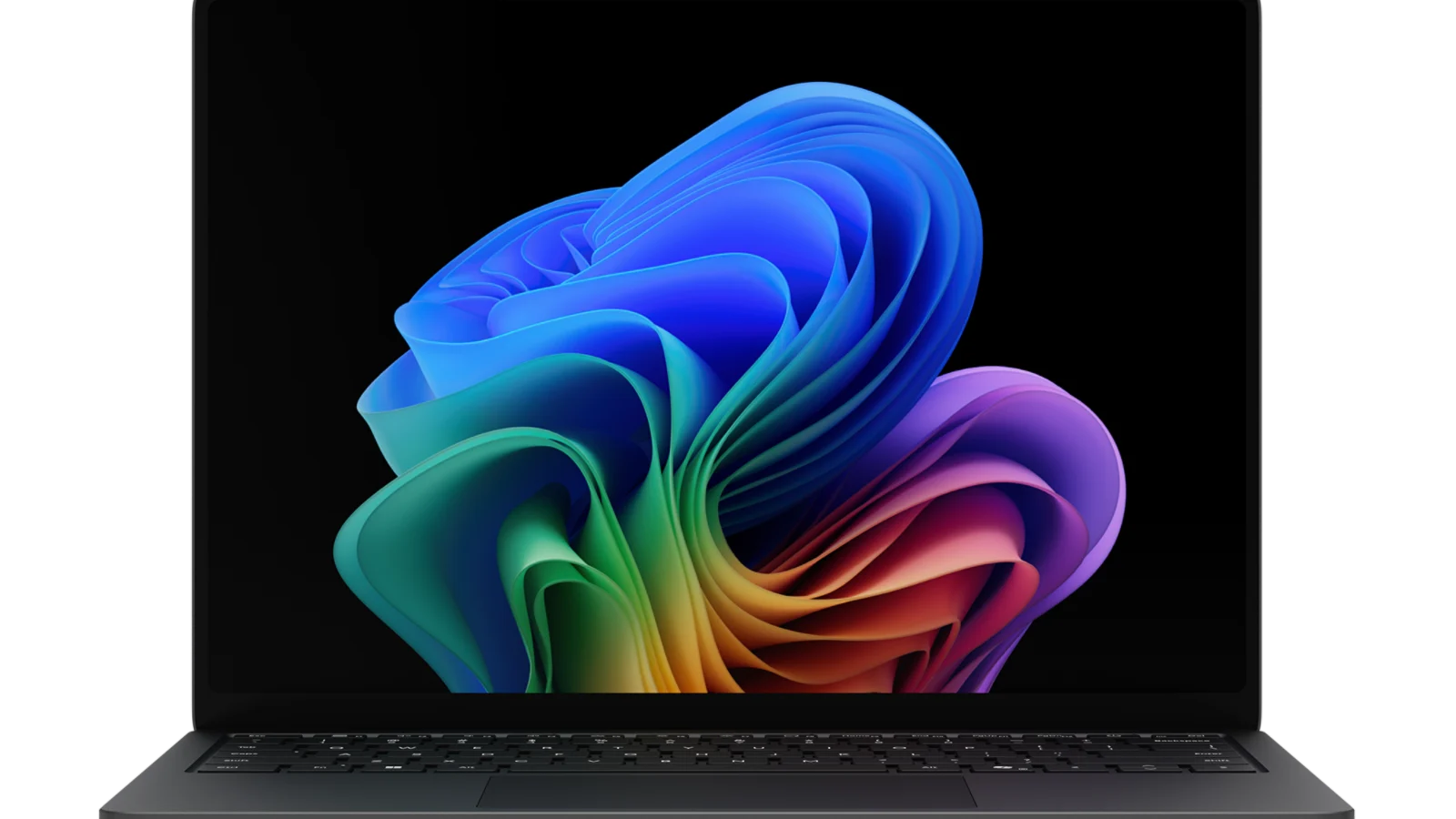 Microsoft Surface Laptop for Business aberto, visto de frente.